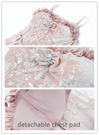 Sakura Nightmare - Pink Gothic Velvet Drawstring Dress - image 6