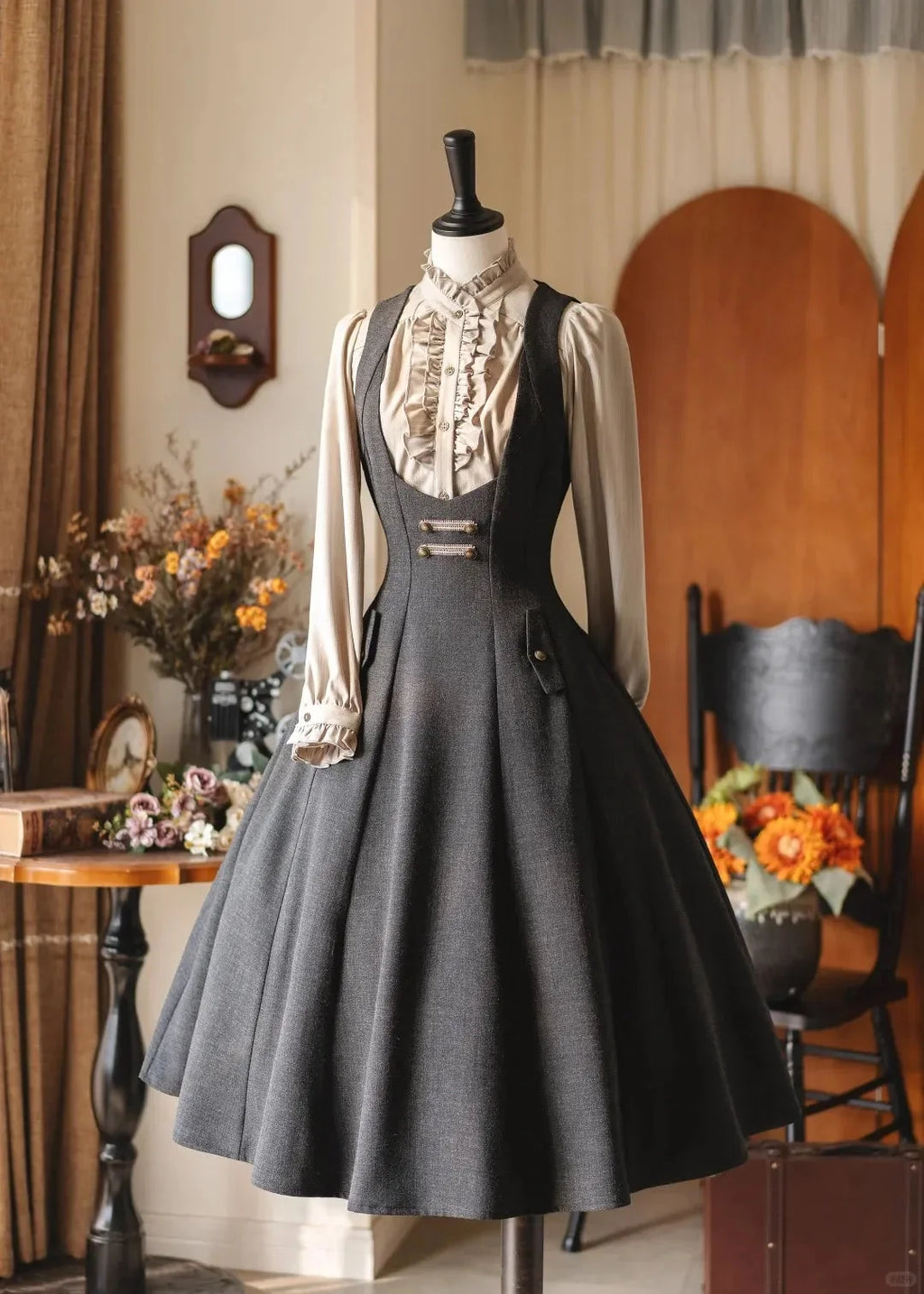 Forest Corridor 10-Panel Bustier Waist-Cinching Lolita JSK - image 2