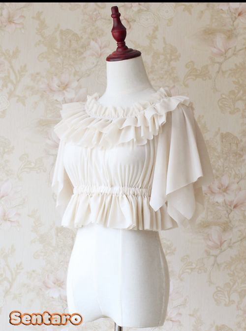 Butterfly Cookies - Summer Chiffon Lolita Blouse - image 1