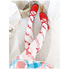 Sweet Lolita Knee Stockings, Bow Print - image 1