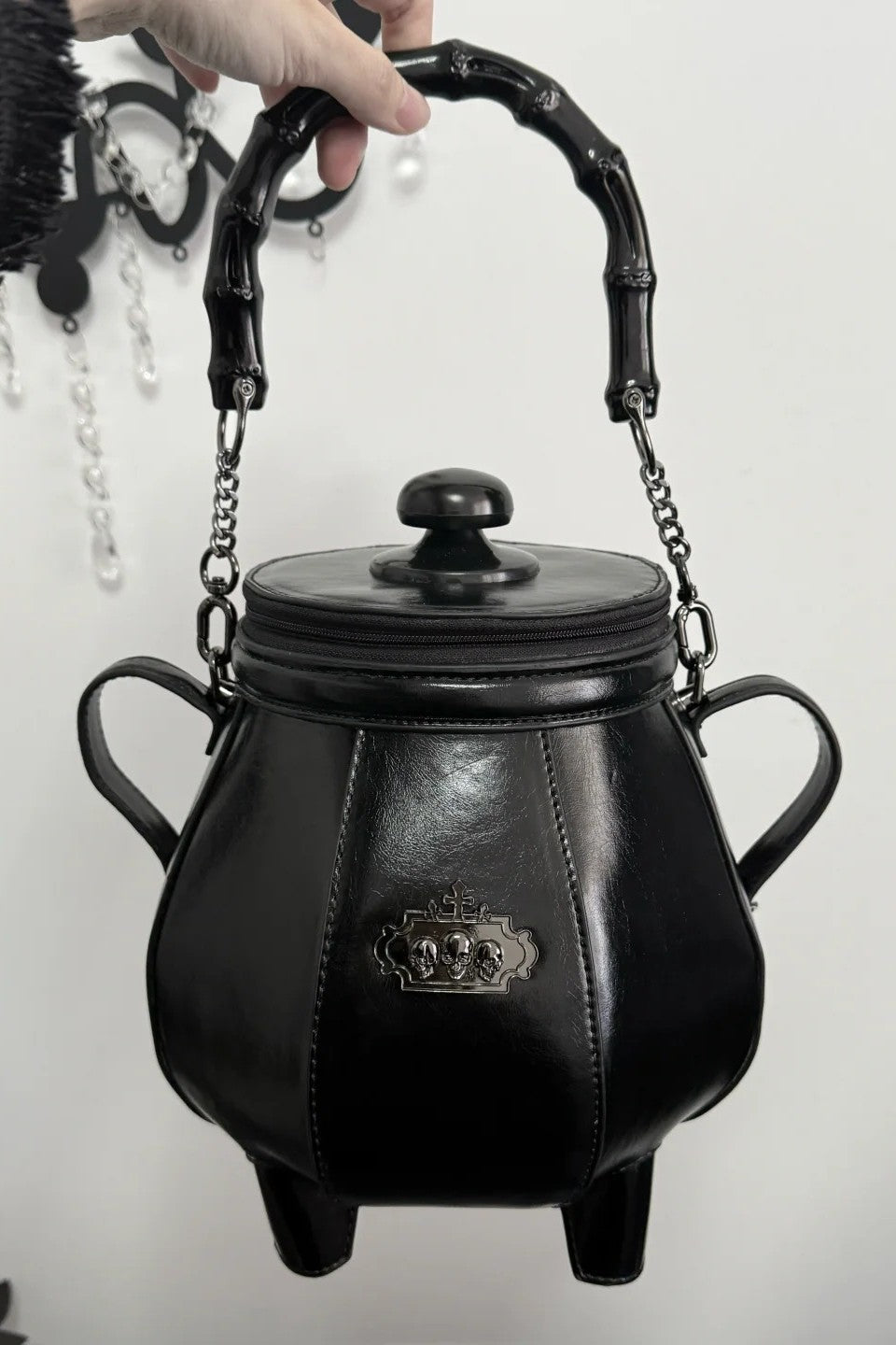 Gothic Cauldron - Skull-Claw Handbag and Crossbody Bag - image 2