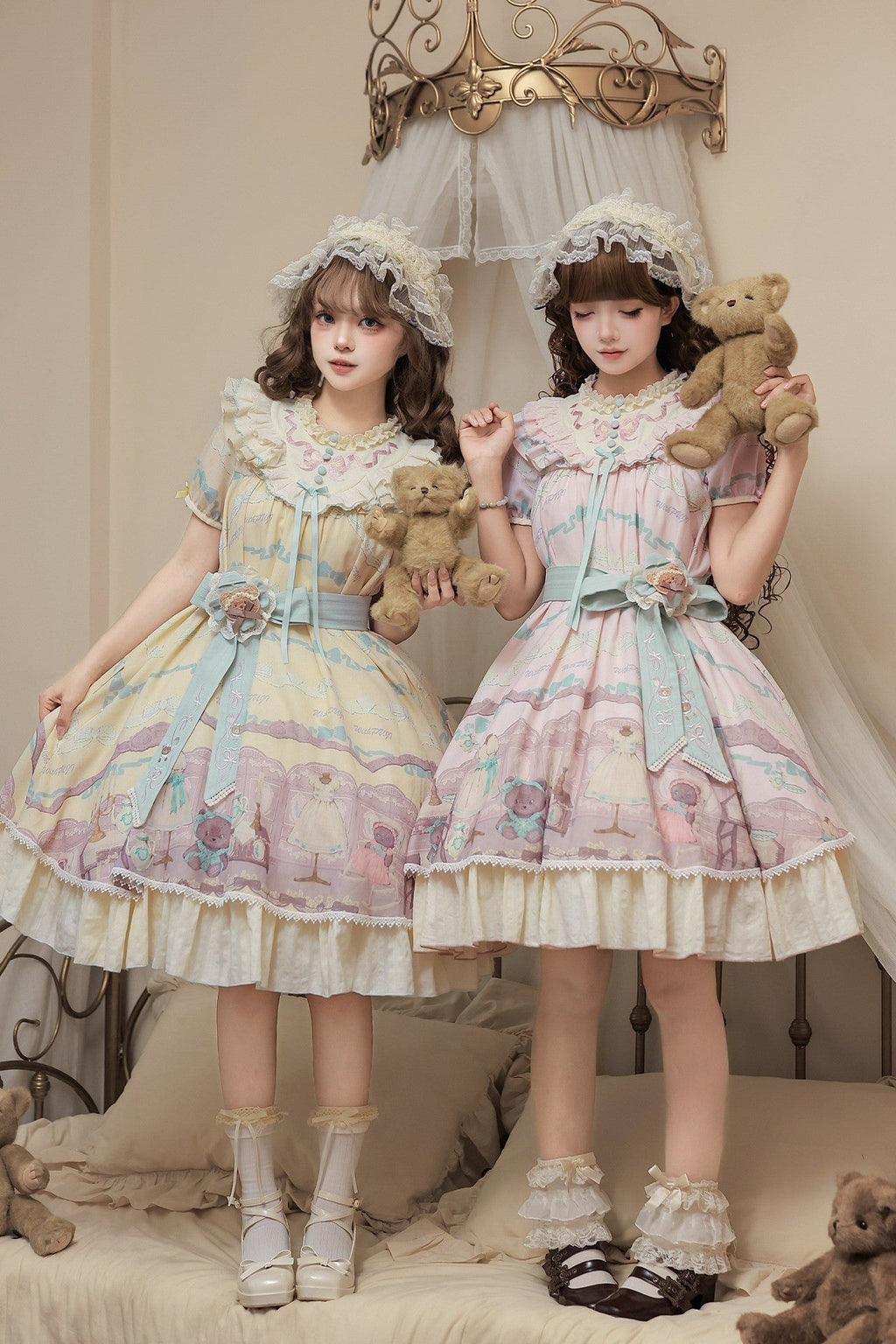 Frosted Bear Dollhouse - Sweet Lolita OP Set - image 2