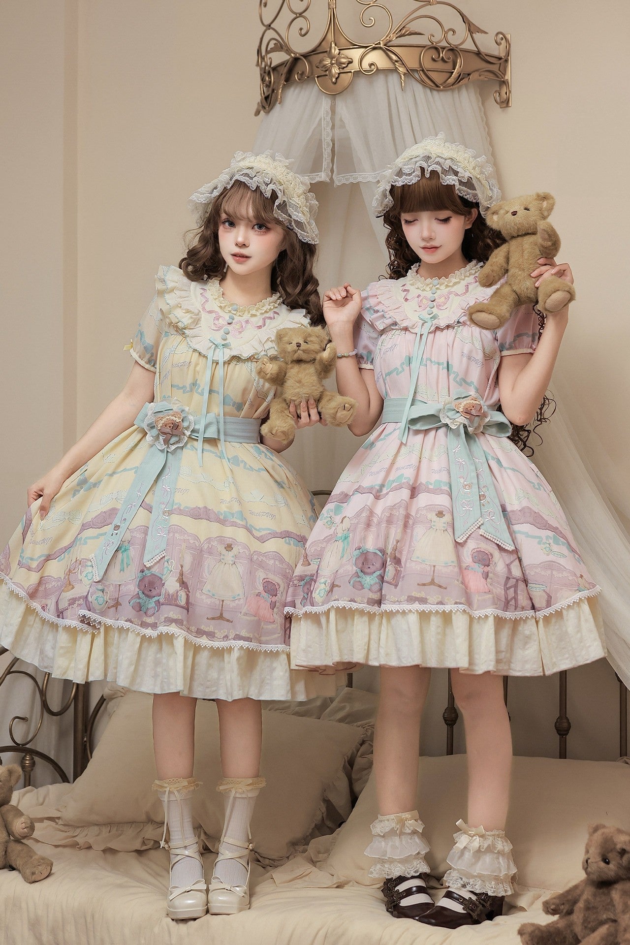 Frosted Bear Dollhouse - Sweet Lolita OP Set - image 2