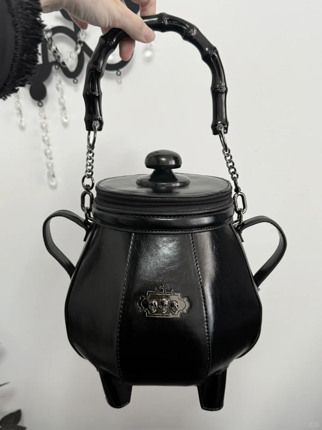 Gothic Cauldron - Skull-Claw Handbag and Crossbody Bag - image 11