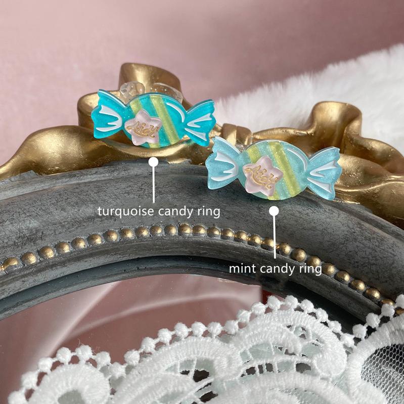 Rainbow Candy - Sweet Lolita Ring Hairclip - image 38