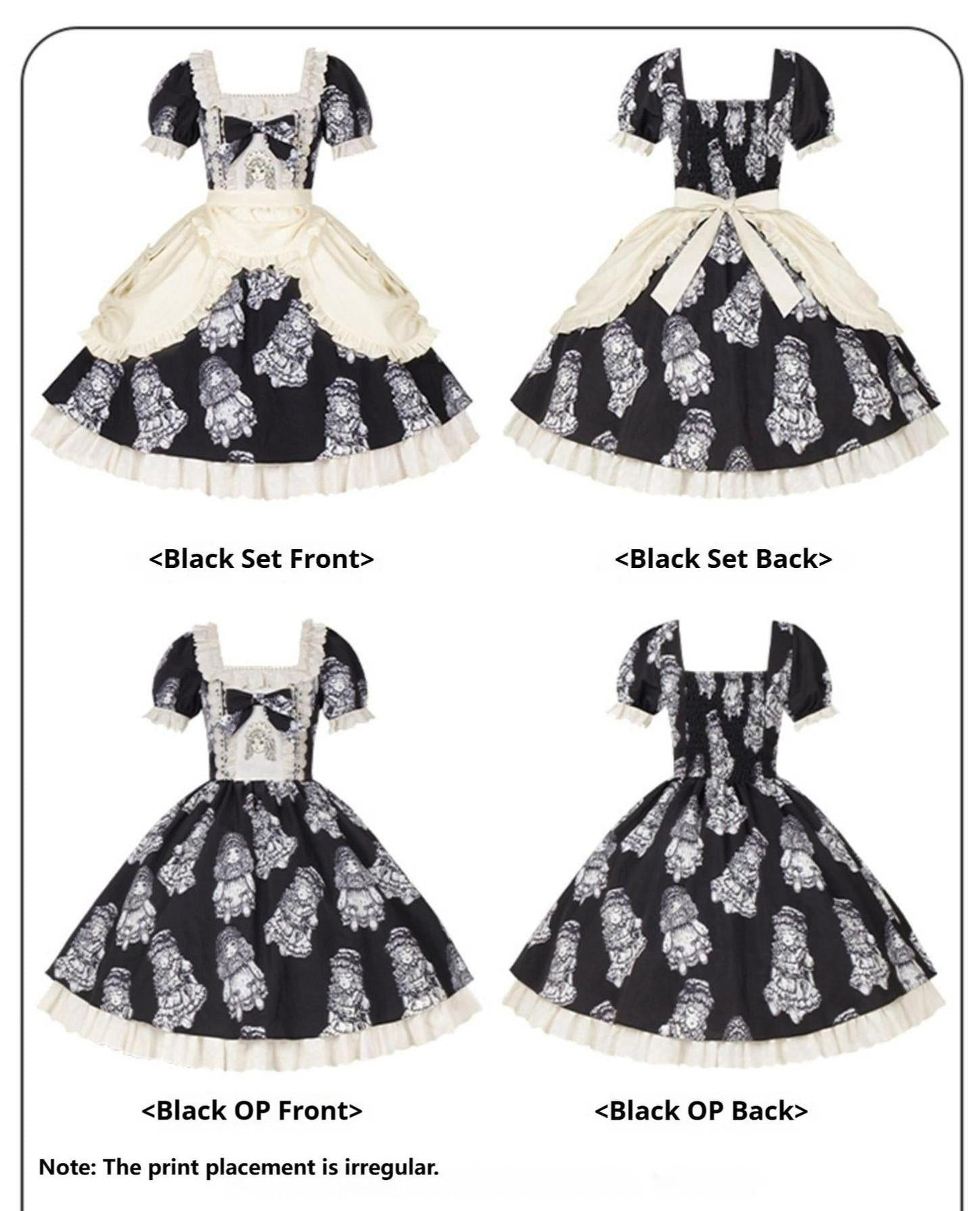 Doll Night - Vintage Twin Lolita OP Dress Embroidered Doll Dress - image 12