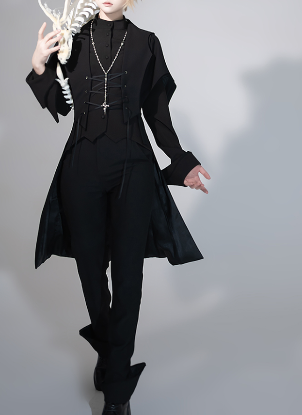 Yan Ye - Swallowtail Ouji Lolita Long Vest - image 2