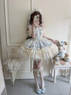 Ribbons of Love Sweet Lolita Tiered JSK Dress - image 15