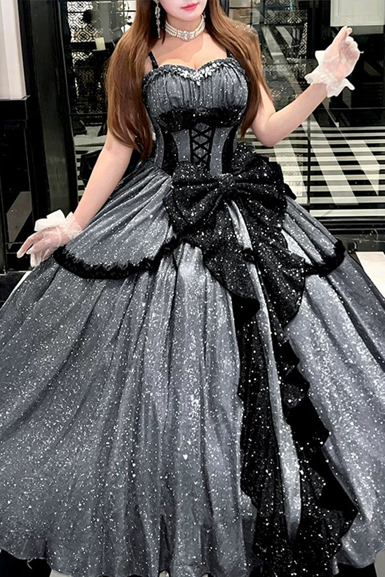 Galaxy of Fallen Tears - Glitter Sweet Lolita JSK Dress - image 12