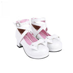 Sweet Lolita Shoes Round Toe Middle Heel - image 4