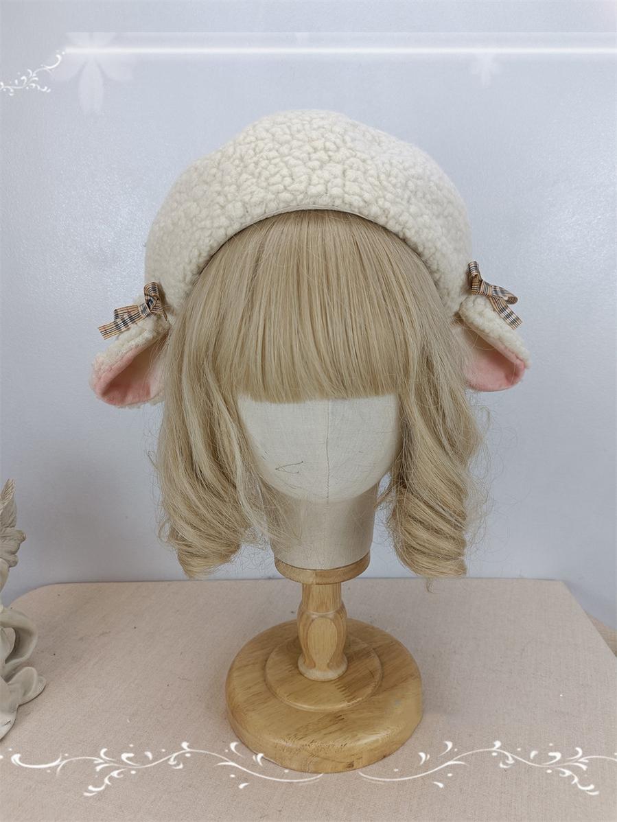 Winter Sweet Lolita Beret, 3D Sheep-ear - image 1