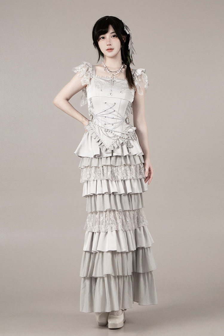 Bionic Doll - Gothic Lolita Fishtail Skirt & Corset Full Set - image 25