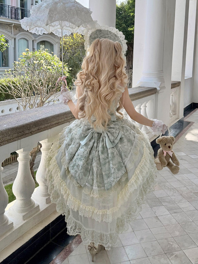 Pastel Big-Bow Train Lolita Dress - image 1