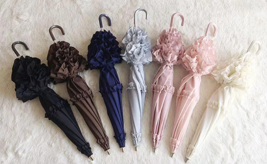 Kawaii Lolita Parasol Daily Lolita Two-folded Umbrella - image 11