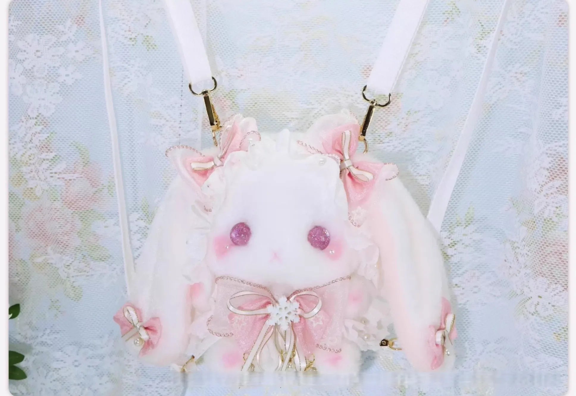 Sweet Lolita Plush Bag, Cute Bunny Shape - image 3