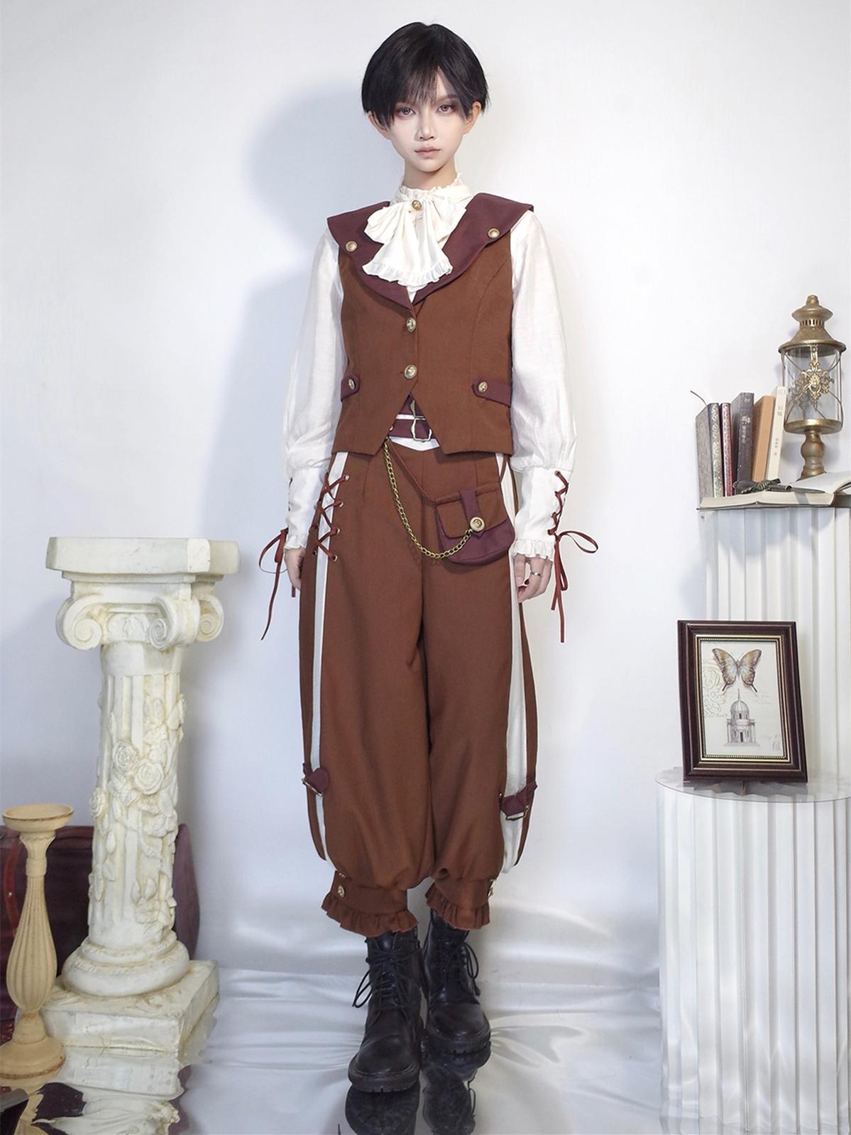 Pirate Guide - Vintage Lolita Suit Vest JSK Dress - image 8