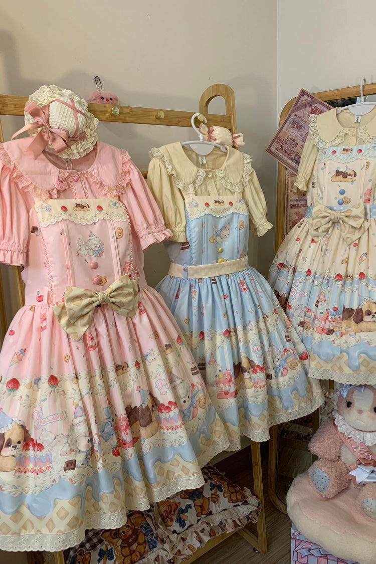 Cream Party Sweet Lolita JSK Dress in Three Colors - image 9