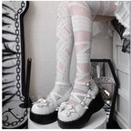 Devil Cross - Punk Lolita Shoes Cross High Platforms Shoes - image 5
