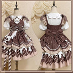 Chocolate Milk Pie - Sweet Lolita JSK Dress Summer Salopette - image 19