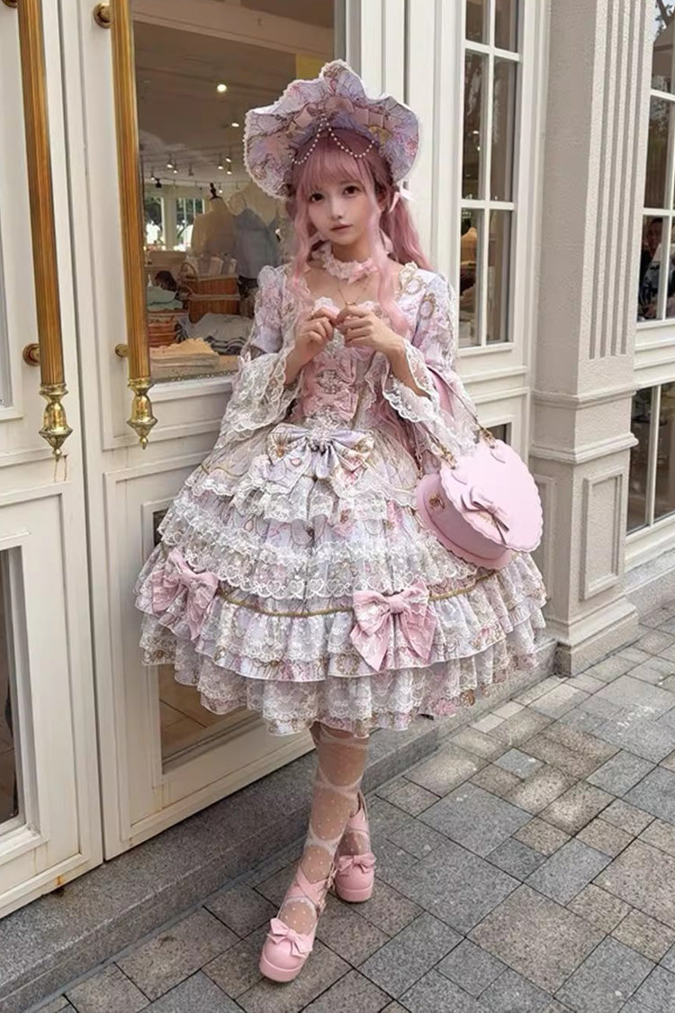 Candlelight Elegance - Sweet Elegant Lolita OP Dress in Purple - image 11