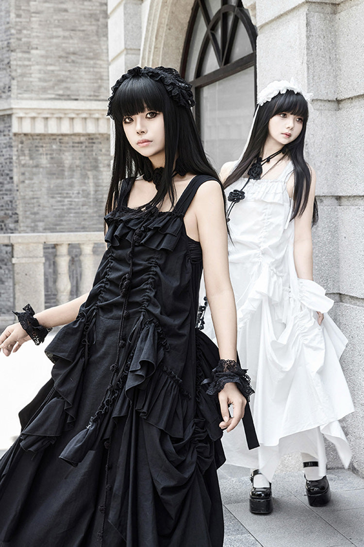 Dream Gothic Lolita Strap Dress in White - image 13