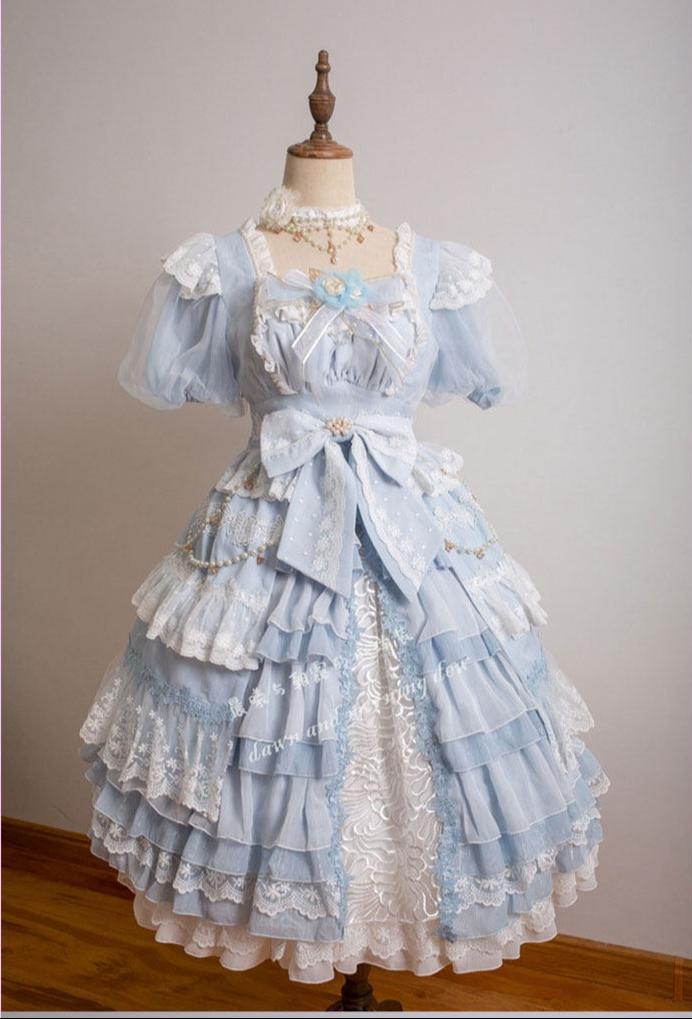Waltz - Classic Lolita Plus-size OP Dress, Front Opening - image 26