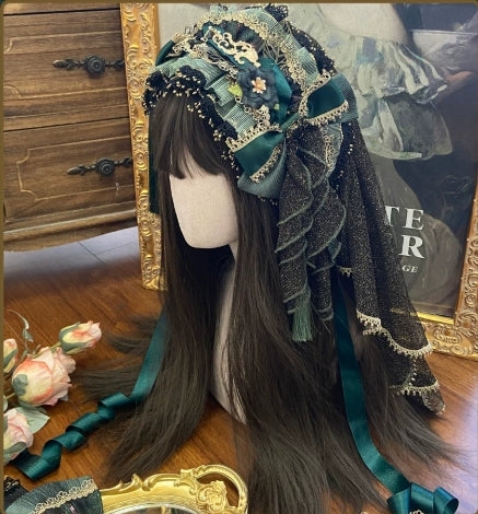 Candle Dragon Spirit - Fantasy Green Lolita JSK Set - image 13