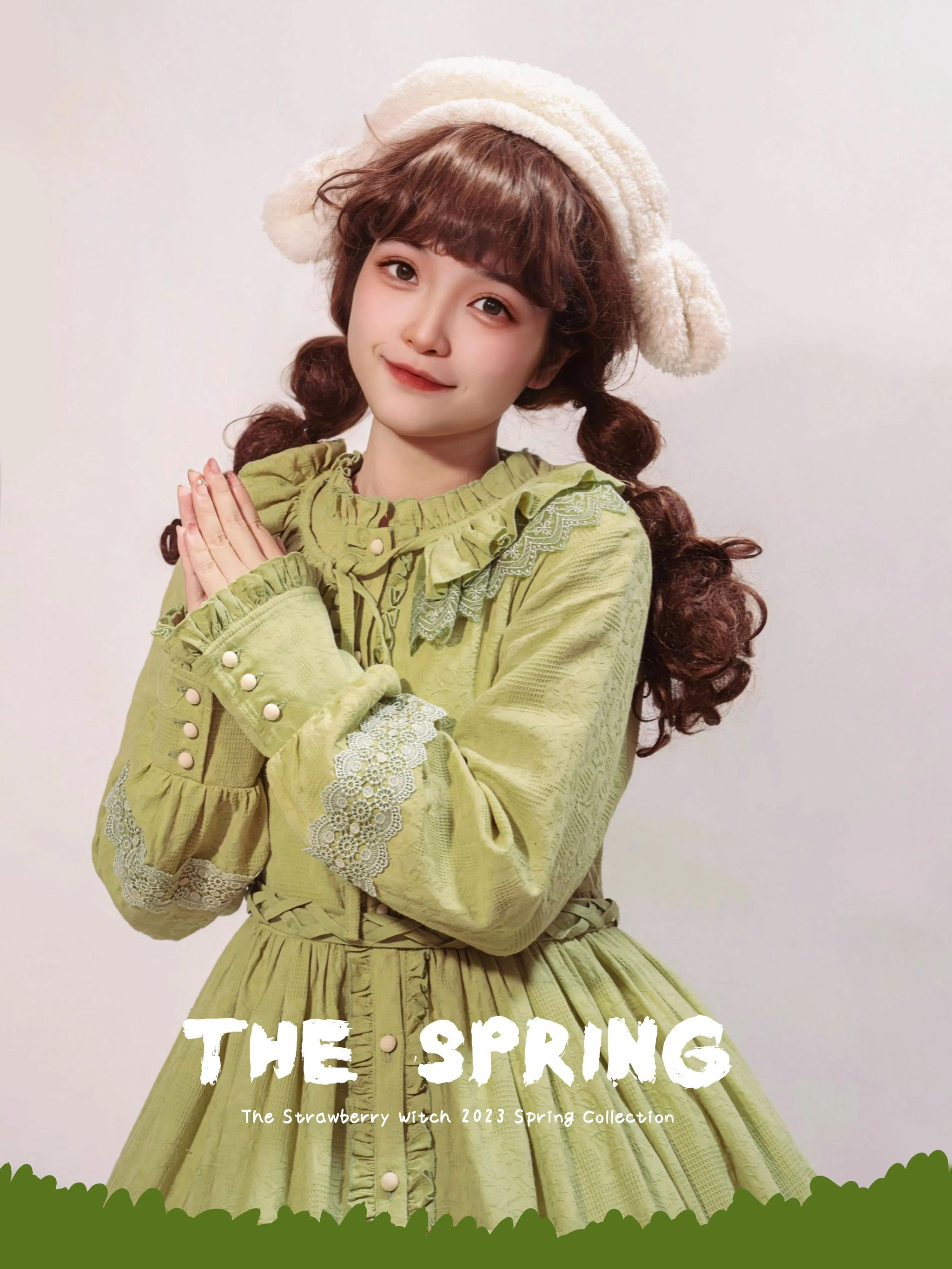 The Spring - Cotton Lolita OP Dress with Long Sleeve - image 15