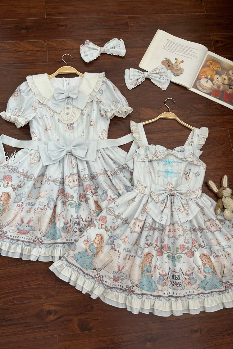 The Princess's Magical Diary - Sweet Lolita OP Dress in Light Blue - image 6