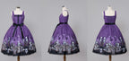 Dragon Bone Lily - Vintage Gothic Lolita Dragon & Skeleton Print JSK Dress and Accessories - image 6