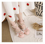 Plus Size Qi Lolita Shoes Bow Pearl Lolita Sandal - image 16