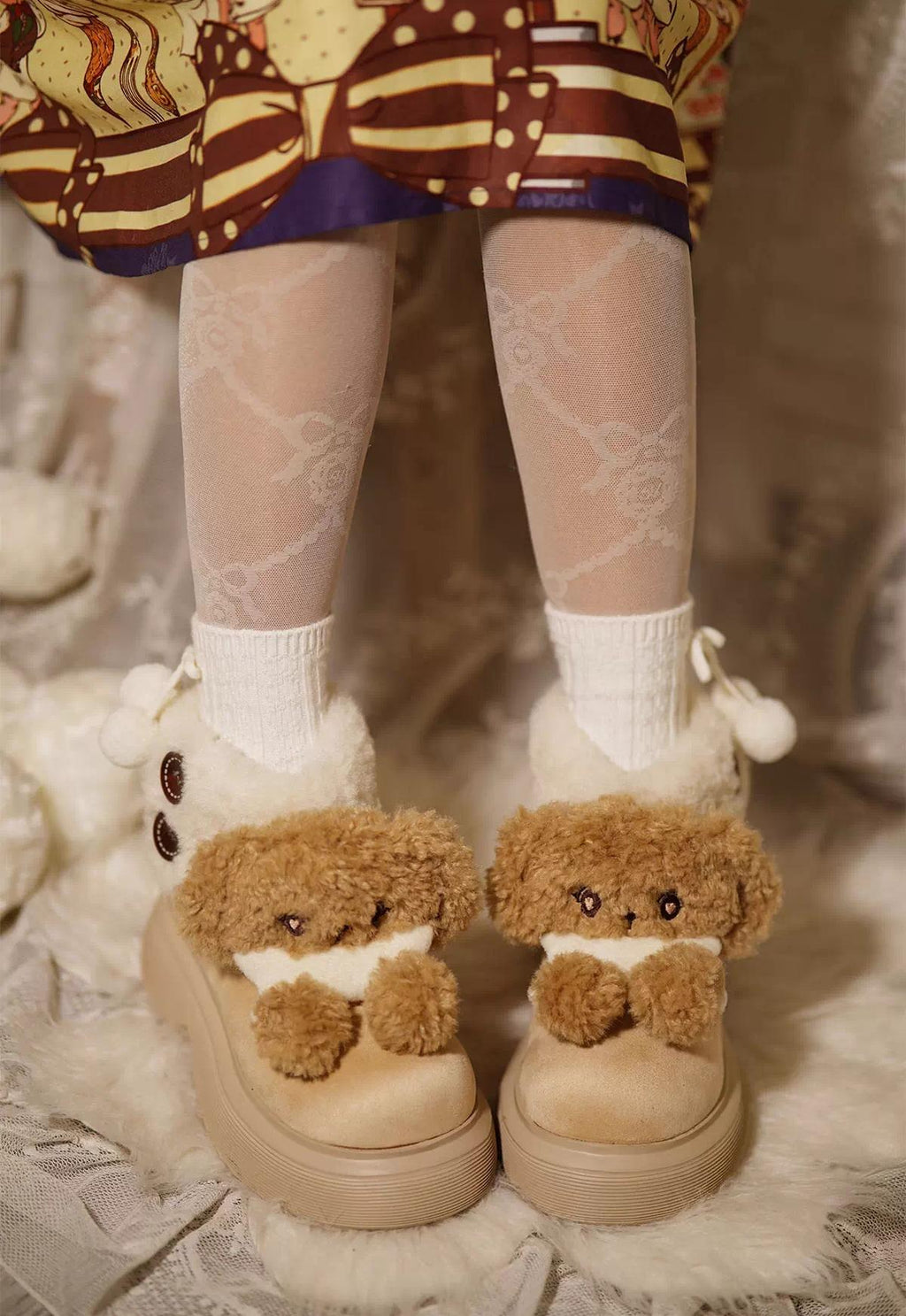 Fluffy Zoo - Sweet Lolita Snow Boots - image 10