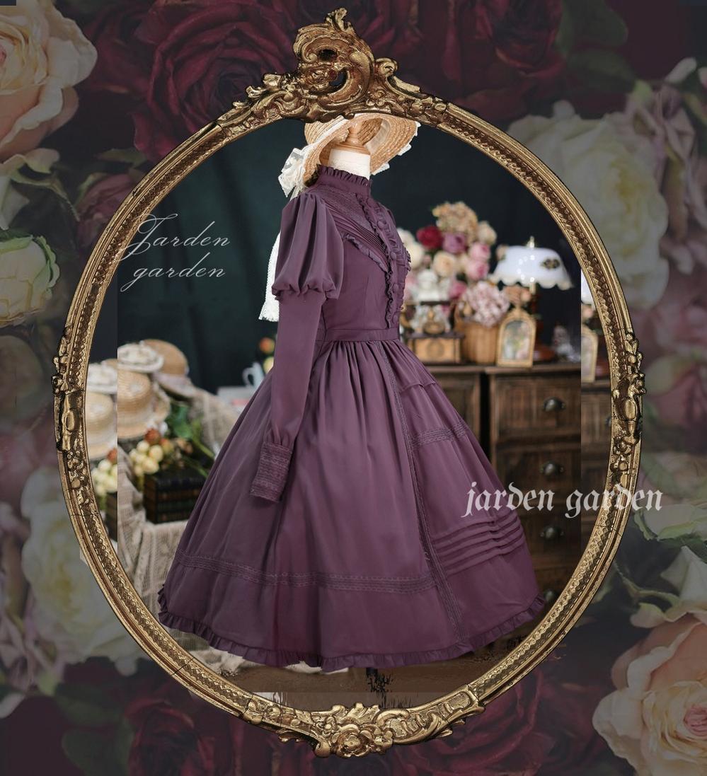 The Black Forest - Classic Lolita Stand Collar Dress OP - image 23