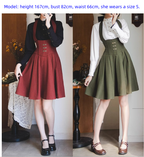 Vintage Lolita Fishbone Halter Skirt and Autumn Jacket - image 14