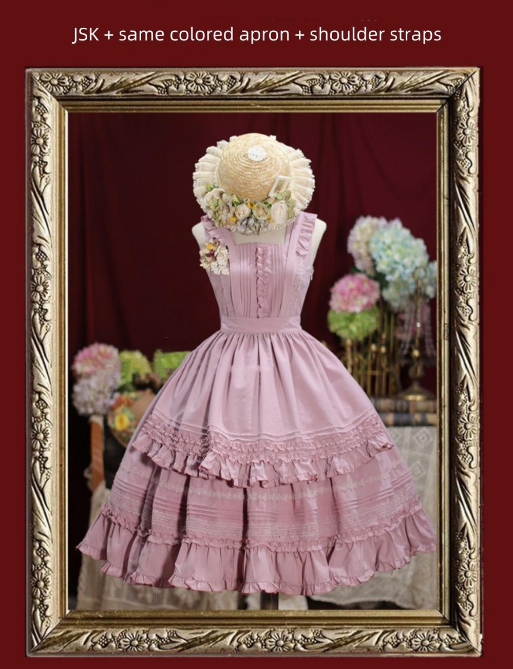 Nocturne Reminiscence - Elegant Lolita JSK Dress Multi-Wear Apron Dress Set - image 11