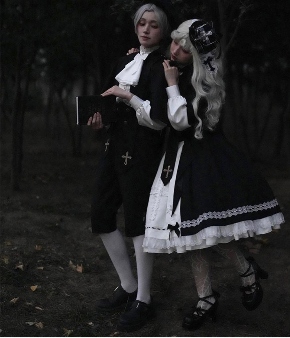 Holy Academy Gothic Prince Lolita Skirt Set - image 8