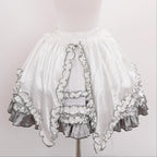 Metallic Angel - Silver-white Punk Lolita JSK, Wing and Rhinestone Details - image 45