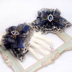 Gorgeous Lolita Cuffs Indigo Hand Sleeves Lolita Accessory - image 1