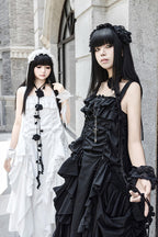 Dream Gothic Lolita Strap Dress in White - image 9