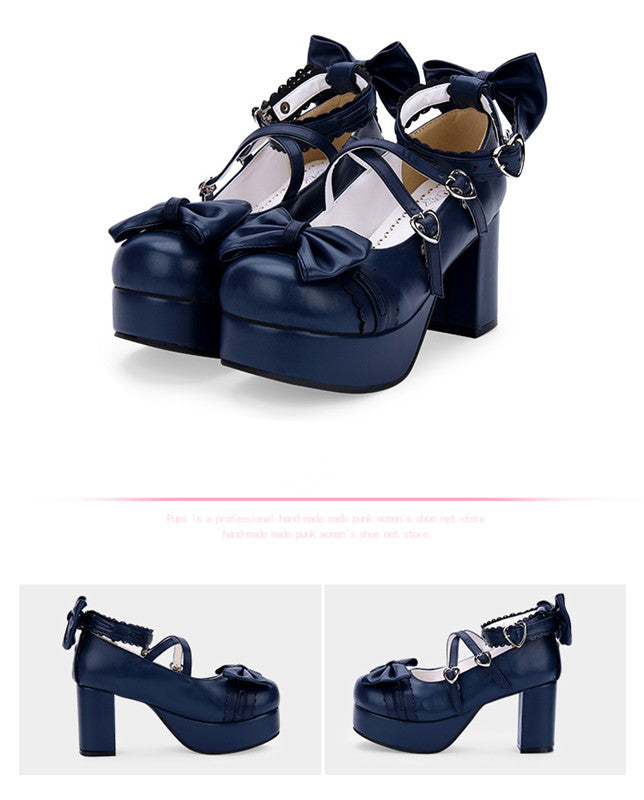 Sweet Lolita Heels Shoes Princess Tea Party Low Cut Shoes - image 24