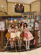 Macaron Lolita Cute Stripe Socks - image 36
