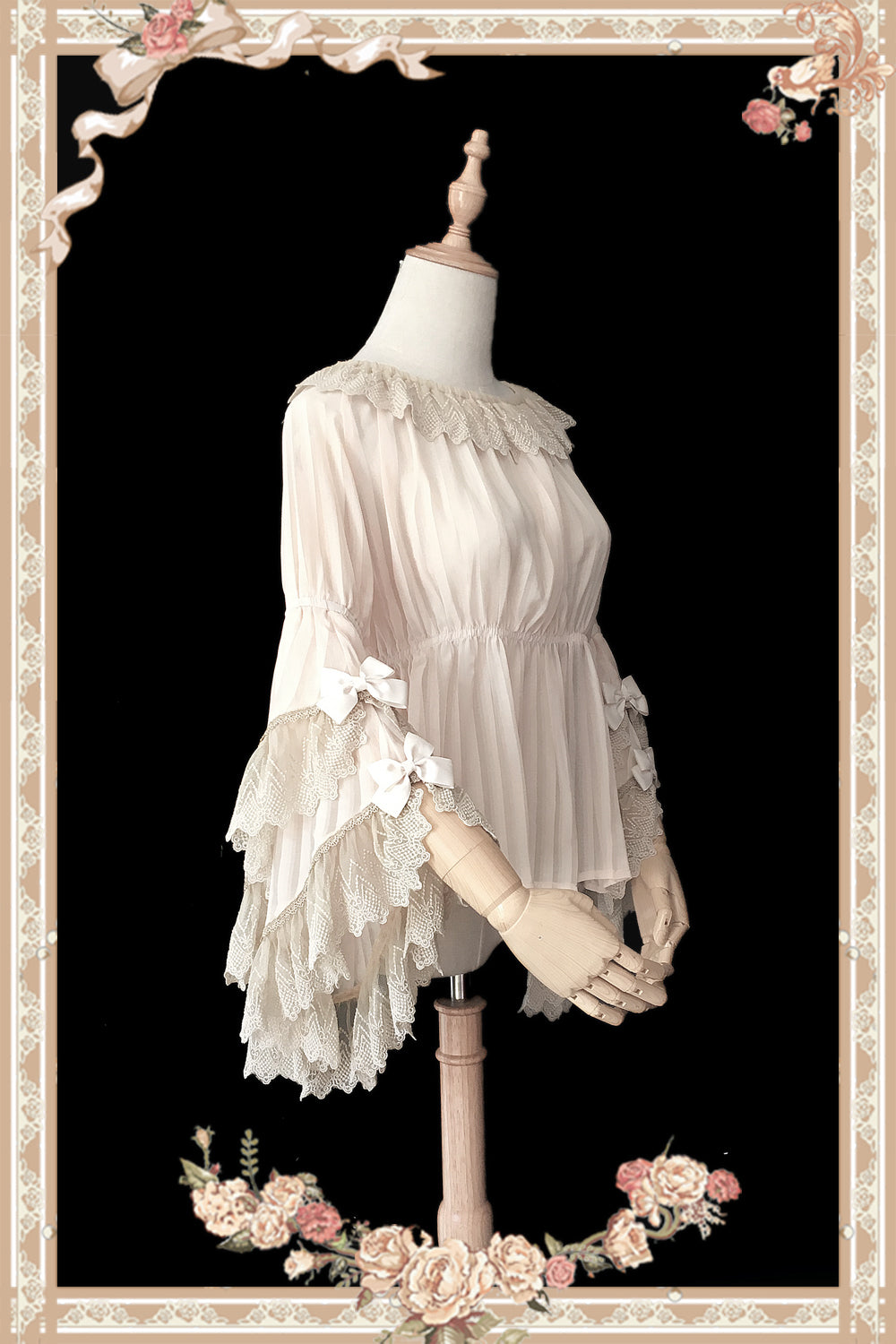Party in Fairy Tale Town - Princess Sleeves Lolita Blouse - image 3