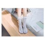 Summer Thin See-throug Lace Lolita Socks - image 7