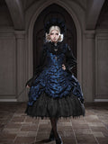 Dark Blue Ruffled JSK Gothic Lily - Miss Point - image 1