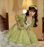Midsummer Star - Silver Foil Printing Lolita OP Dress - image 2