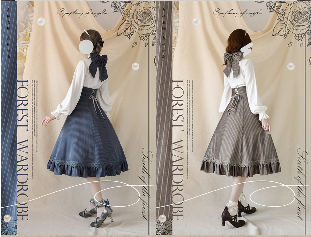 South of the Forest Vintage Classic Lolita Halter JSK and Blouse Series - image 8
