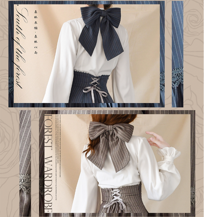 South of the Forest Vintage Classic Lolita Halter JSK and Blouse Series - image 9