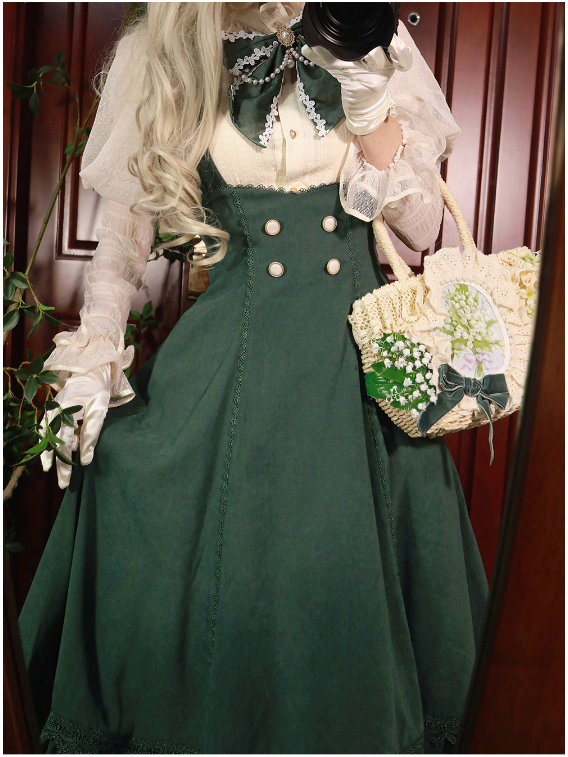 South of the Forest Vintage Classic Lolita Halter JSK and Blouse Series - image 29