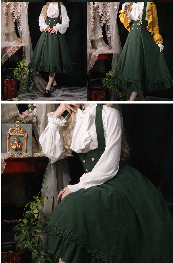 South of the Forest Vintage Classic Lolita Halter JSK and Blouse Series - image 32
