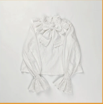 Plus Size Lolita Cotton Blouse - image 4